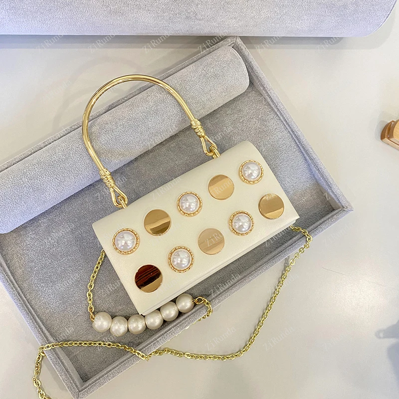 Fashion casual elegant niche pearl chain autumn new trendy women's bag shoulder portable messenger bag