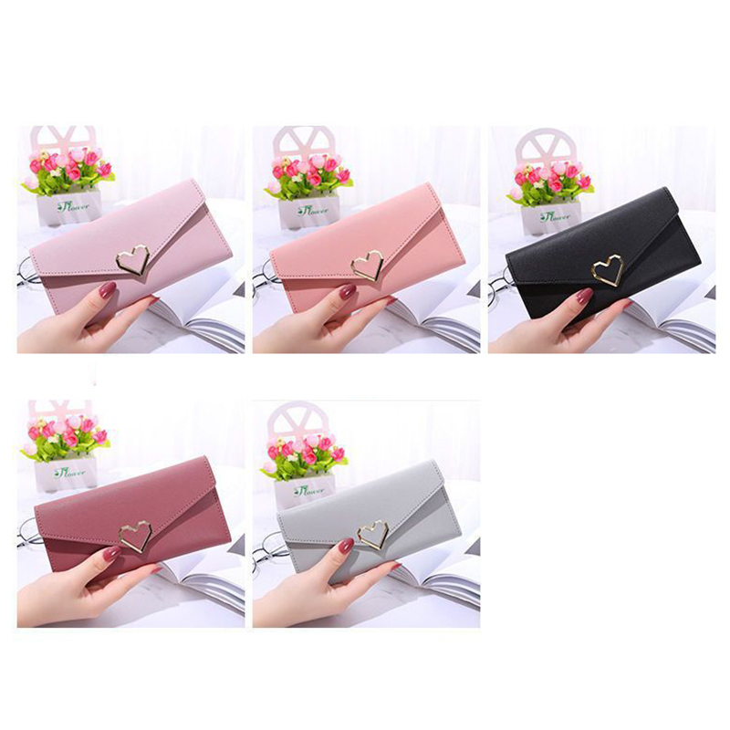 Coin Clutch Purses PU Leather Long Wallets Women's Light Luxury Fashion Simple Short Wallet Mini Credit Card Holder Money Bag
