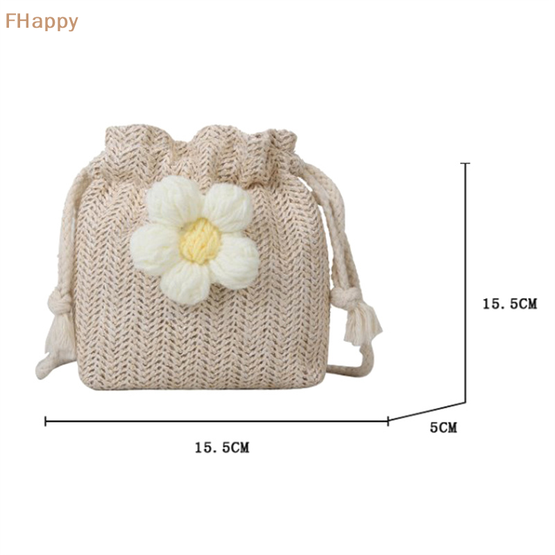Summer New Fashion Straw Strap Mouth Women's Woven Bag Single Shoulder Bag Crossbody Bag For Travel And Amusement
