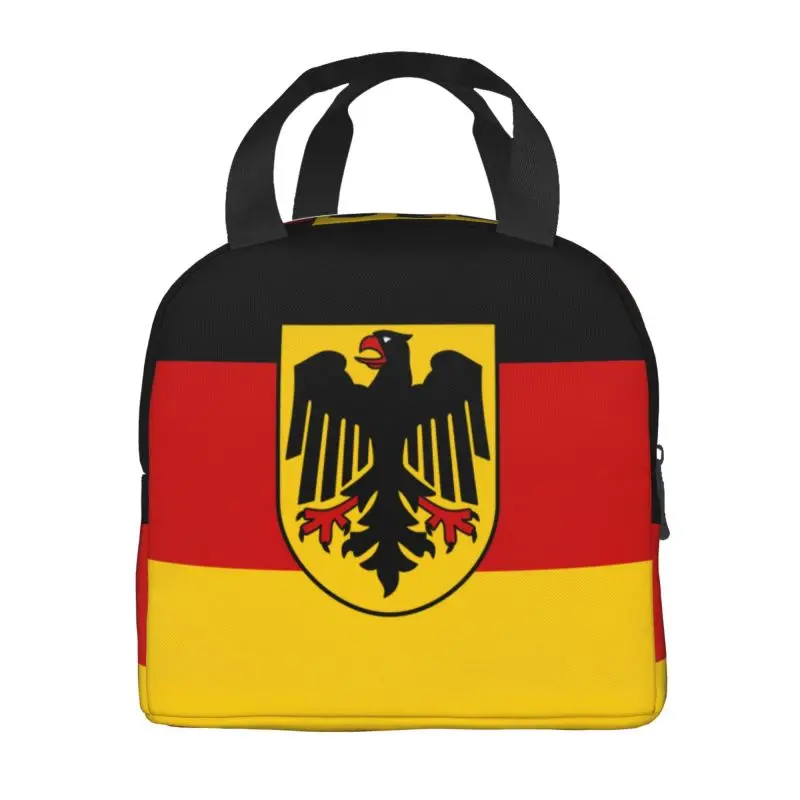 Germany Flag Lunch Bag Men Women German Patriotic Thermal Cooler Insulated Lunch Box for Children School