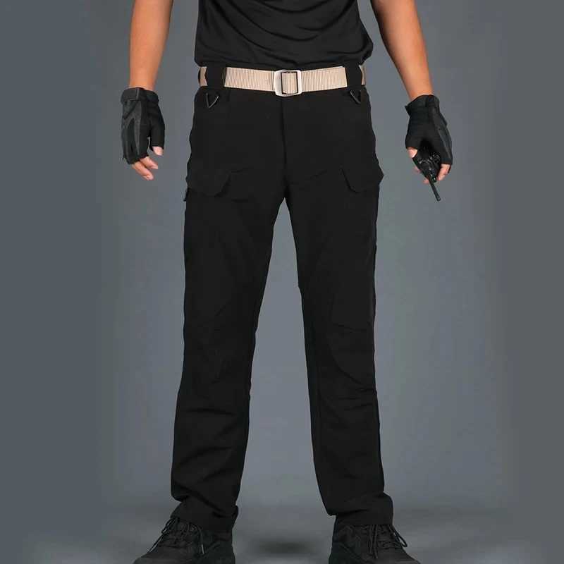 Quick drying pants for mens tactical pants ultra-thin breathable military fan pants training pants outdoor work pants LX241107