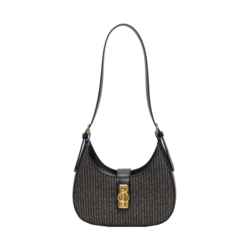 Crescent Shoulder Bag Solid Color Crossbody Bag Luxury Designer Fashion Handbag for Women Work Shopping Travel