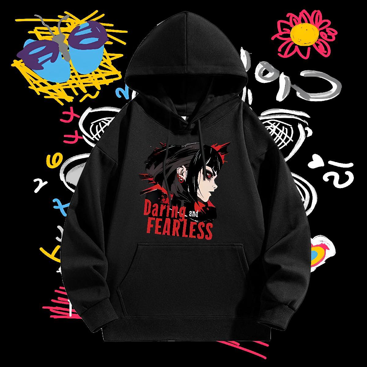 Stylist Hoodie Men Hooded Collar Long Sleeves Loose Hoodie Pullover Floral Print Clothings Home Outdoor Tech Fleece