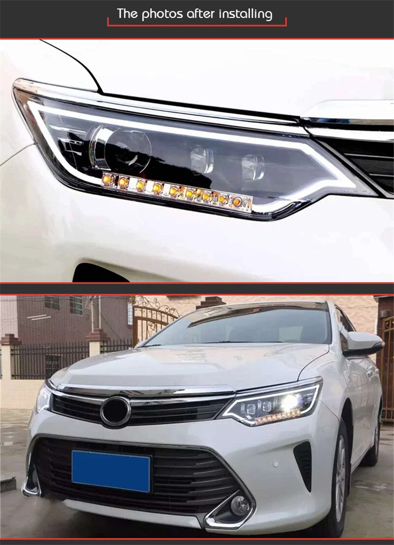 Auto Headlight For Toyota Camry LED Headlight 20 15-20 17 LED Car Lamps Daytime Running Lights Dynamic Turn Signals