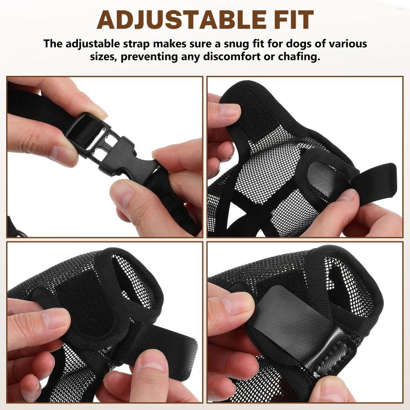 Dog Collars Mask Muzzles Mesh Soft To Prevent Biting Puppy For Medium Sized Pet Polyester