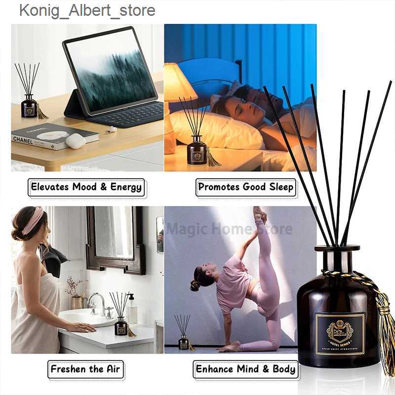 Aromatherapy 2 bags of Reed diffuser set bathroom decoration perfume with 6 Reed diffuser sticks household perfume necessary bathroom accessories L240