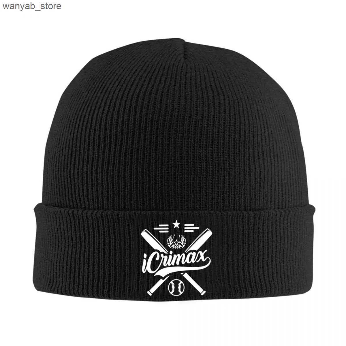 Beanie/Skull Caps Icrimax Wall And Art Knitted Hat Womens Mens Skullies Beanies Autumn Winter Hat Acrylic Warm Melon Cap L240910