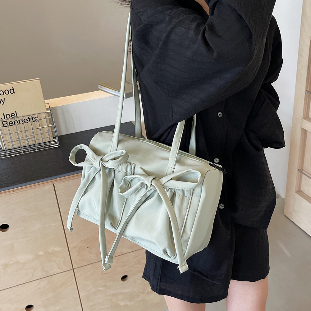 Elegant Top Handle Bag Fashion Shoulder Bags Chic Purse for Women Travel Shopping Bag Female Girls Bow Work Commuter Handbag New