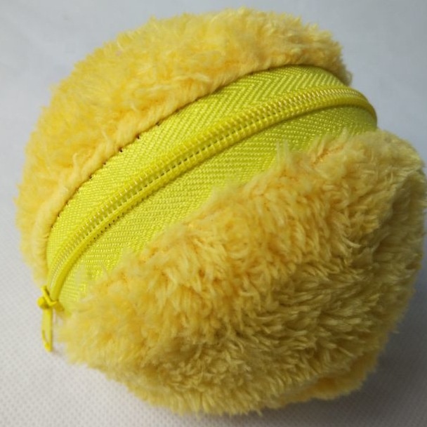 Interactive Funny Chew Plush Electric Rolling Ball Pet Dog Cat Toys Ball With Four Color Plush Cover Non-toxic And Safe Toys