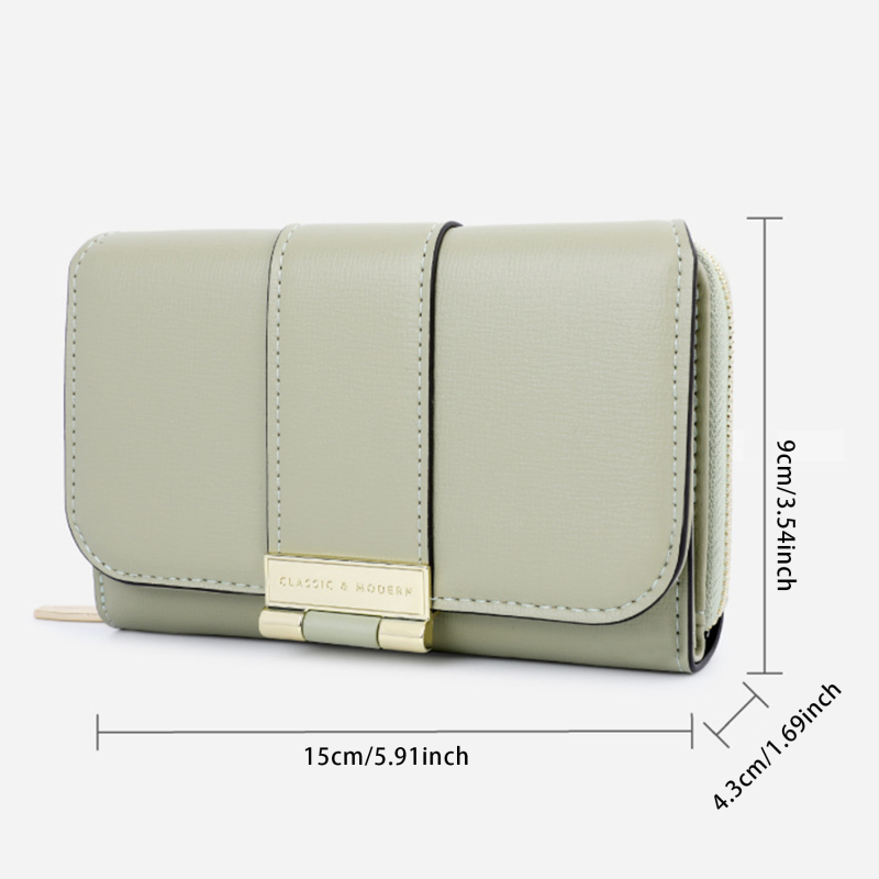 zxx333 Women Light Luxury Card Holder Short Walet Multi Card Card Holder Travel Clutch Bag Zipper Wallet With Coin Purse