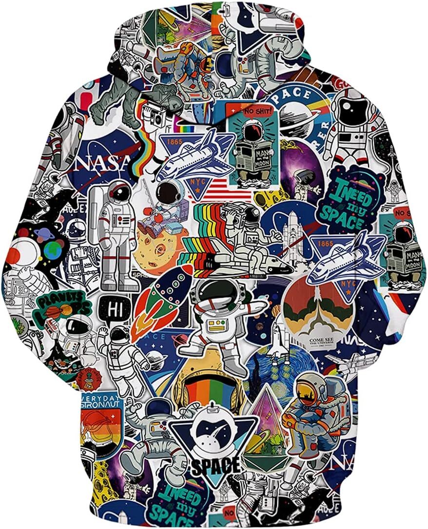 Hoodie for Mens Womens Mens Novelty Hoodie Realistic 3D Print Sweatshirt Unisex Top Casual Pullover Graphic Trendy graffiti patterns