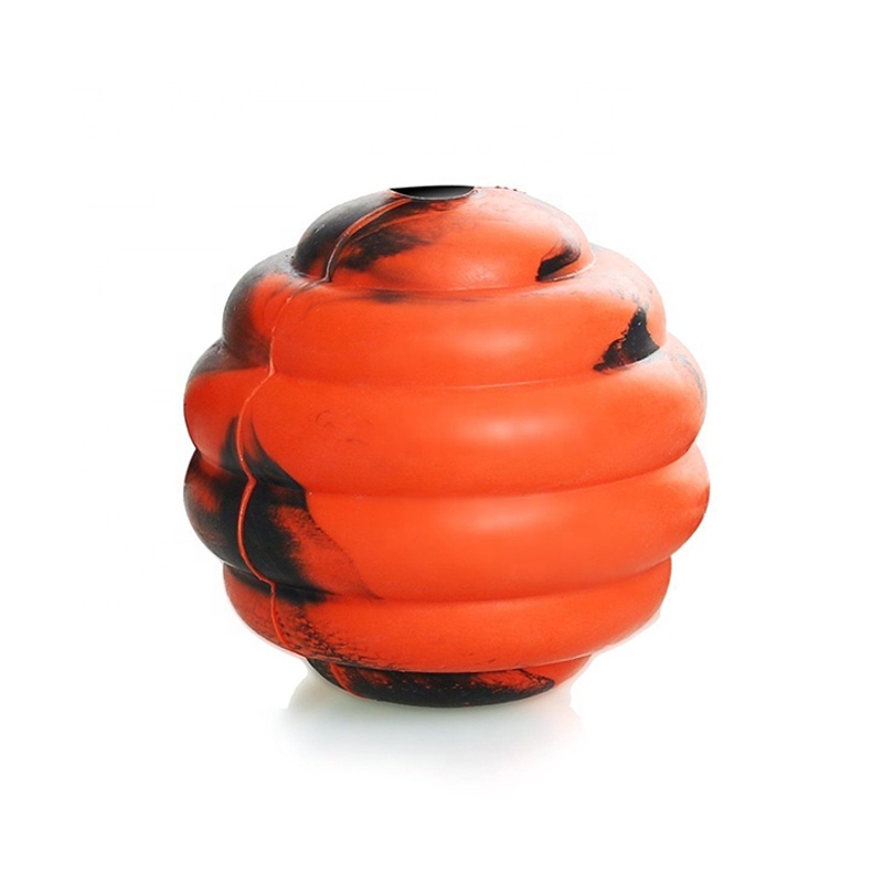 Rubber Dog Exercise and Training Ball Toy Pet Toothbrush Toy Dog Chew Ball Toy with Rope