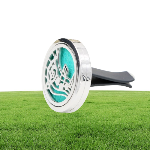 Car Perfume Diffuser Air Condiitoning Vent Clip Freshener Aromatherapy Essential Oil Diffuser with 5PCS Felt Pads 7084668