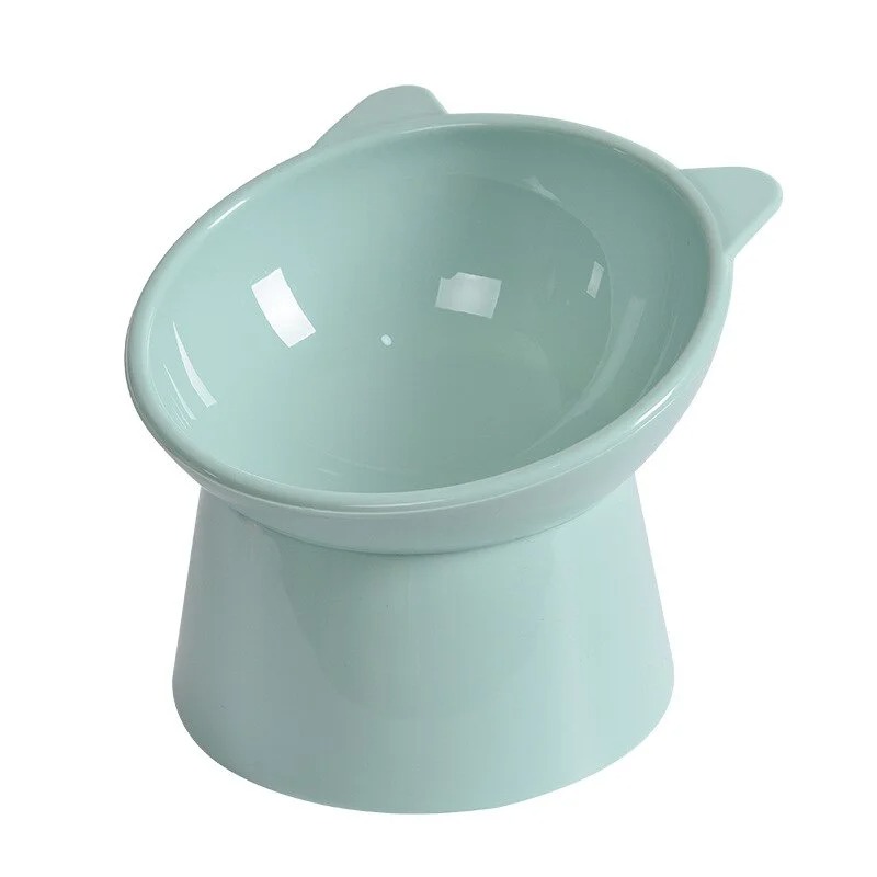 Tall Cat Bowl Dog Bowl Anti-dumping 45°Neck Guard Cat Pet Water Bowl Binaural Pet Feeding Cup Pet Feeding Bowl
