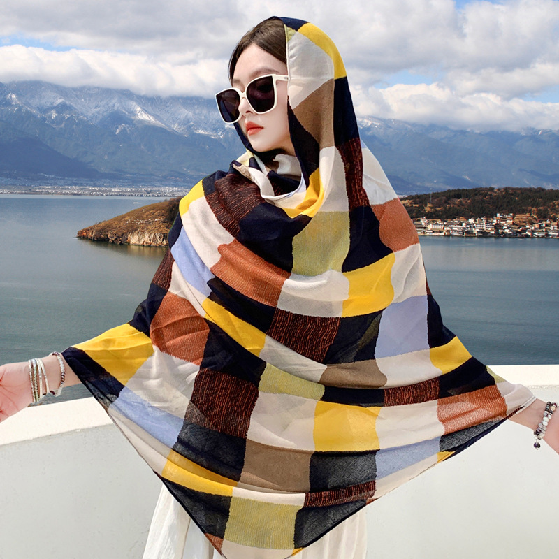 High quality fashion design,Female Ethnic Style Tourism Shawl Desert Scarf