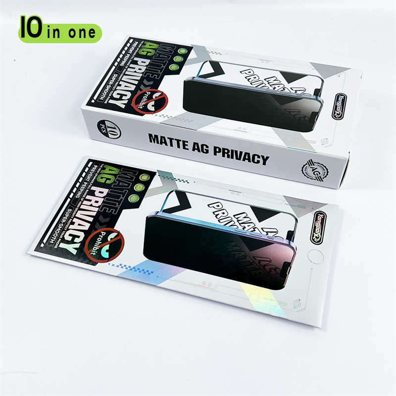 10pcs AG Matte Privacy Tempered Glass Screen Protector Anti Spy Film For iPhone 16 15 14 13 12 11 Plus Xr Xs Pro Max Samsung S24 S23 S22 S21 FE A54 A7