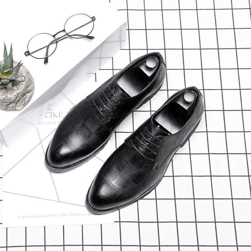Men Dress Shoes Pointed Mens Casual Shoes Extra Large British Formal Leather Shoes Mens Dressing Shoes 241009