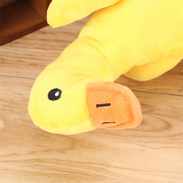 Wholesale Pet Molar Toy Rhubarb Duck Plush Sound Toy Dog Chew Toy