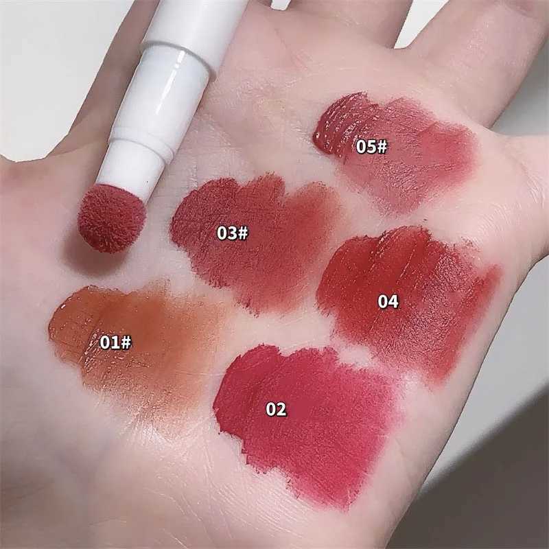 Lip Gloss Cream Air Cushion Lips Cream Matte Brick Red Lip Glaze Mud Lipstick Pen Non-Stick Cup Female Lip Tint Korean Makeup W250312