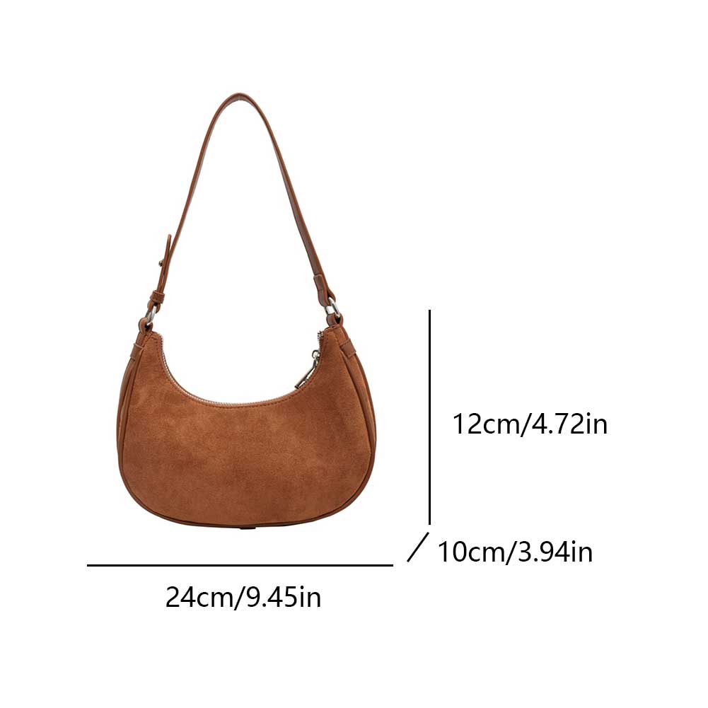 Crescent Shoulder Bag for Women Adjustable Strap Cute Hobo Bag Clutch Purse for Work Travel