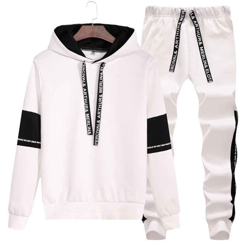 Men's Tracksuits Fall/Winter Luxury Letter Print Set Workout Hoodie Sportswear Sweatshirt Pants Sports Jogging 2 Piece