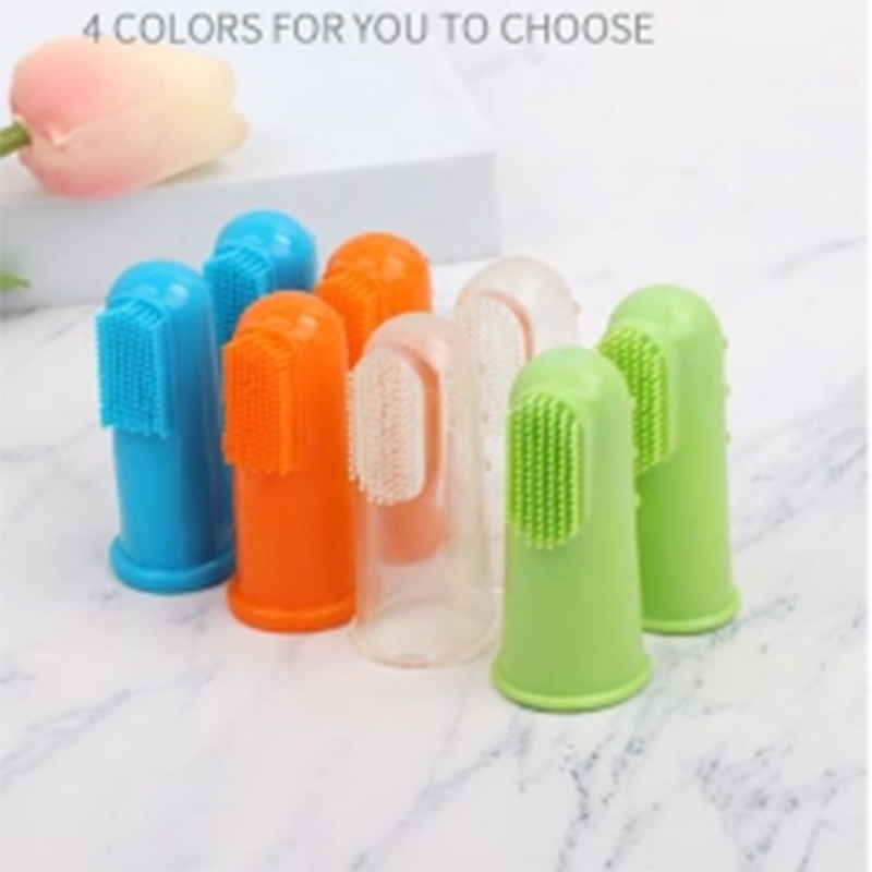 Easy-Grip Pet Finger Brush - Durable Tooth Scrubber for Cats & Dogs