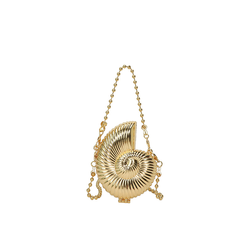Conch Shape Evening Clutch Purse Novelty Fashion Evening Bags Stylish Shoulder Bag Trendy Crossbody Bag Wedding Party Bag