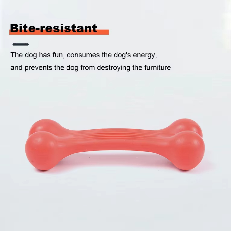 Dog Toys Non-Toxic Puzzle Interactives Chewing Tough Dog Cleaning Teeth Toys Dog Chew Bone Toy Customizable colors