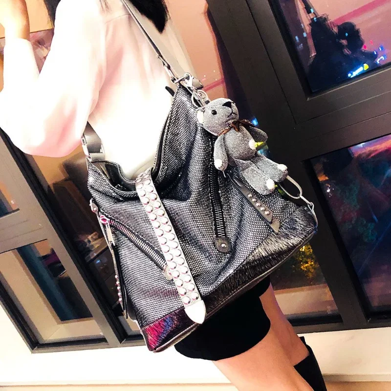 Fashion Backpack Female Sac Poplene Femme Commuter Dual-use Leisure Multi-functional Single Women Handbag Shoulder Crossbody Bag