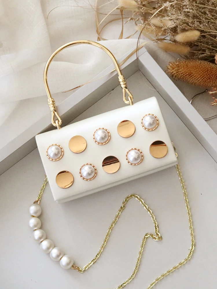 Fashion casual elegant niche pearl chain autumn new trendy women's bag shoulder portable messenger bag