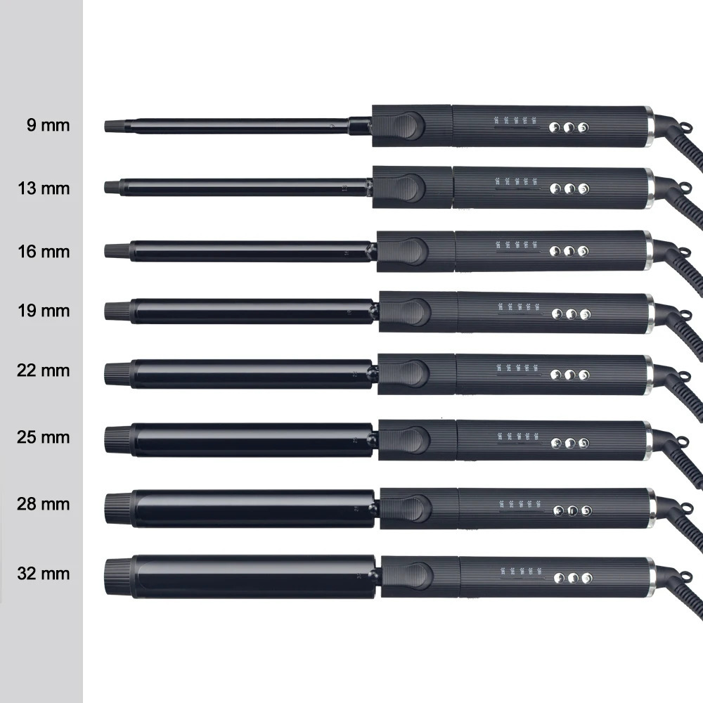 Professional Rotating Curling Iron Hair Curling Roller Nano Black Hair Curler With 230 Degree 241107