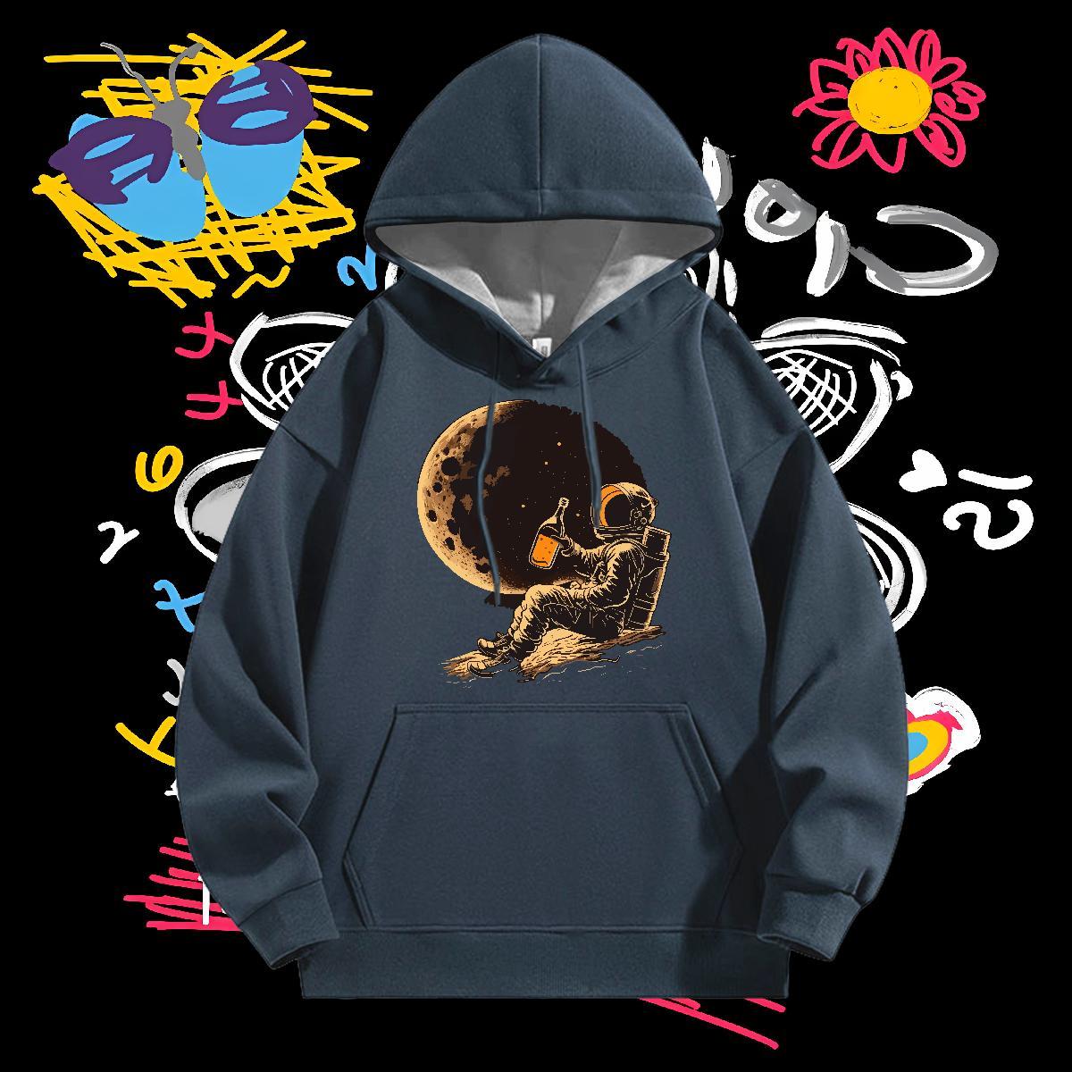 Fashion Casual Men's Hooded Sweatshirt Breathable Hooded Collar TOP Quality Men Hoodie Customized Print Hoody Hip Hop Street Tech Fleece