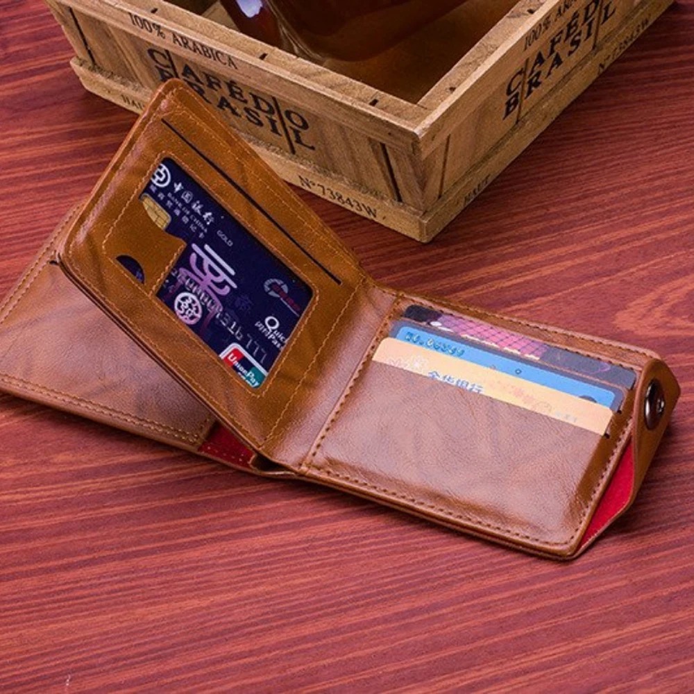 Men's Wallets Male Leather Wallet with 100 US Dollar Pattern Wallet Photo Card Holder Fashion Large Capacity Wallet Purse Bag