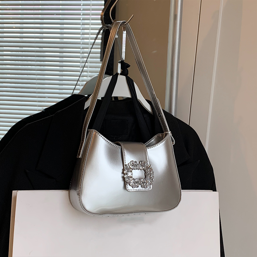 Underarm Bag for Women PU Solid Color Crossbody Bag Adjustable Shoulder Strap Hobo Bag Magnetic Closure for Work Travel Vacation