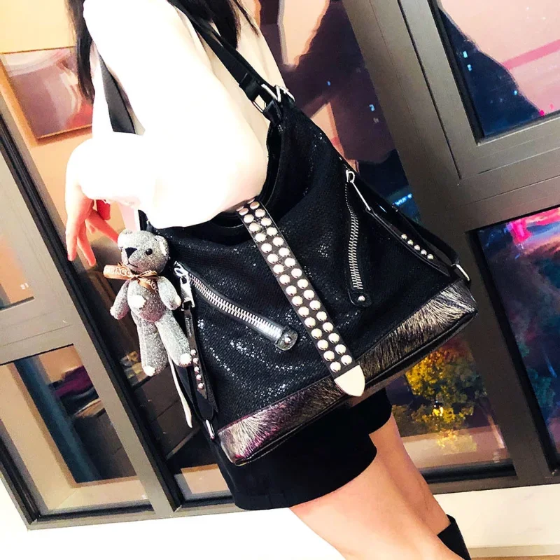 Fashion Backpack Female Sac Poplene Femme Commuter Dual-use Leisure Multi-functional Single Women Handbag Shoulder Crossbody Bag