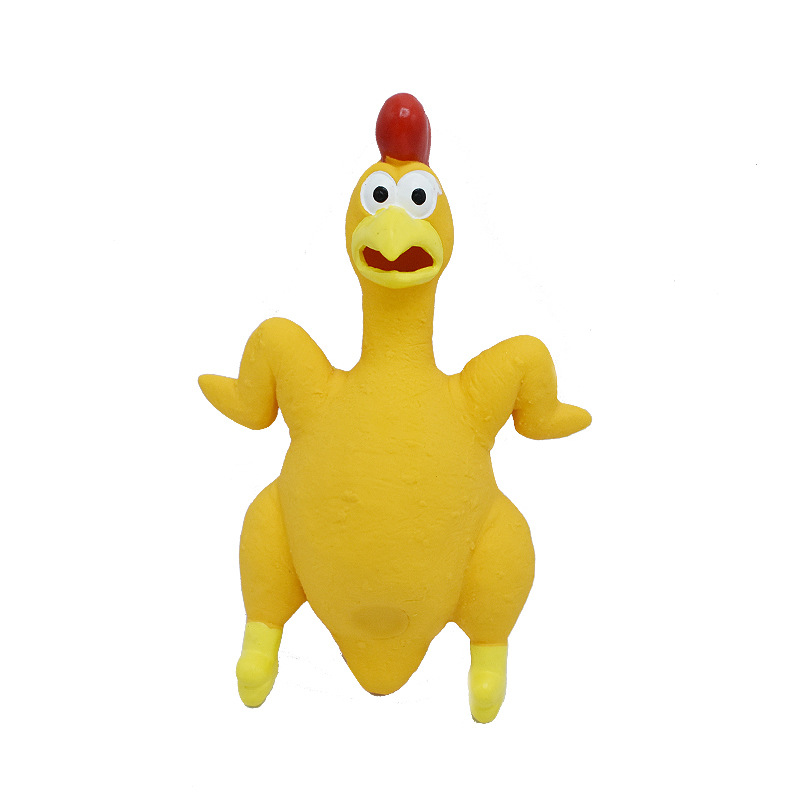 Rubber Squeak Toy for Dog Screaming Chicken Chew Bone Slipper Squeaky Ball Dog Toys Tooth Grinding & Training Pet Toy Supplies