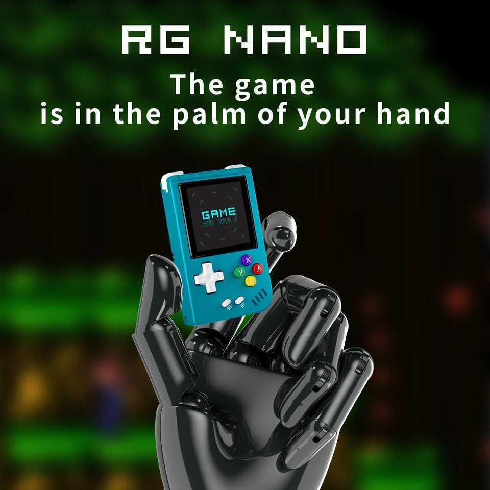 Game machine ANBERNIC RG Nano Retro Handheld Game Console Portable Game Console Mini Aluminum Alloy with 1.54 Inch IPS Sn 64G TF Z241107
