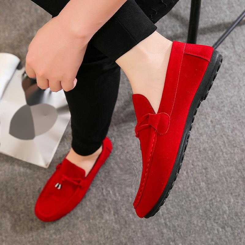 New Autumn Mens Casual Shoes Korean Shoes Kwai Boots Red Bean Shoes Mens Lazy Shoes