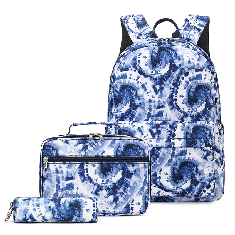 3PCS School Backpack for Girls Kids Backpack for Girls with Lunch Box Pencil Case Cute Bookbag for Elementary Middle School