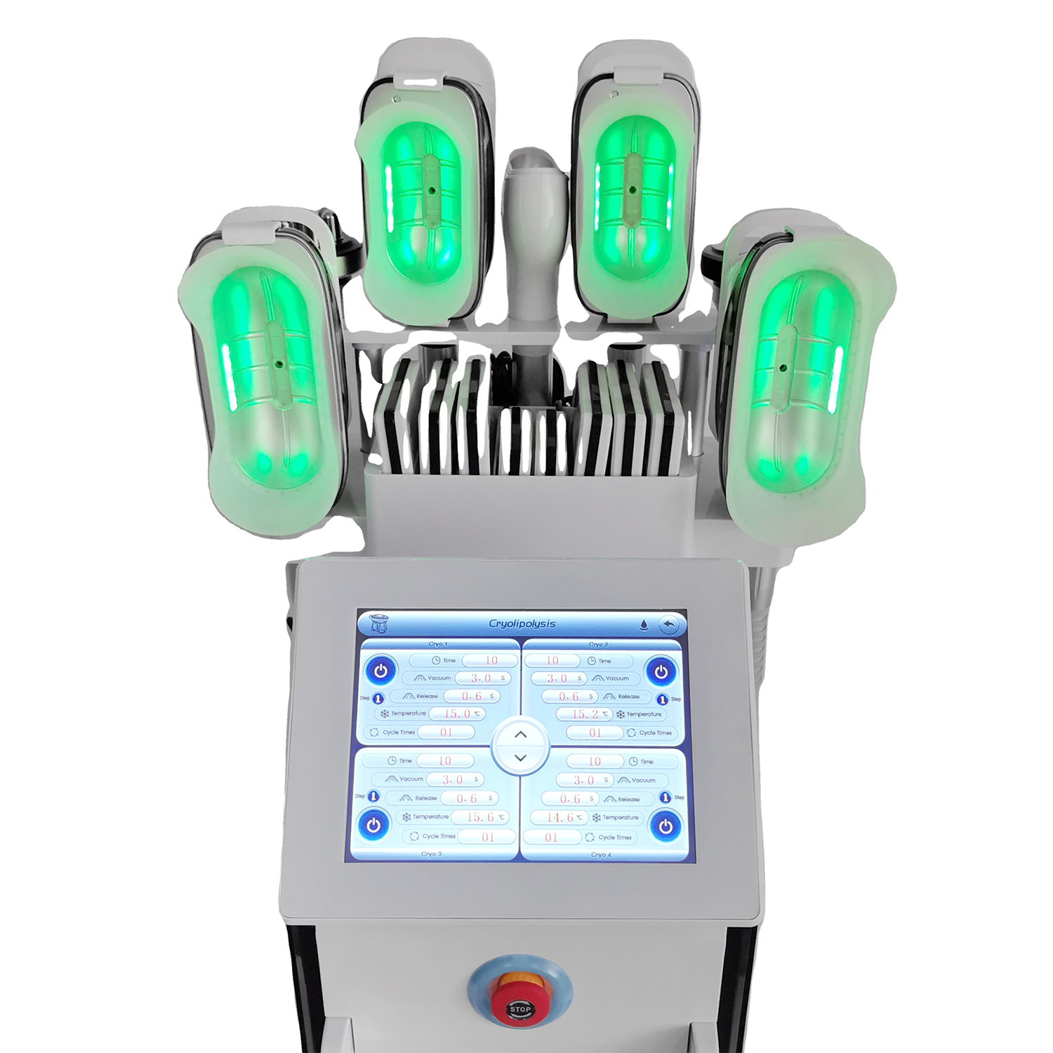 Vertical 360 Cryolipolysis Fat Decomposing 9 In 1 Weight Loss Body Contouring Slimming RF Cavitation Vacuum Cupping Cryo Jowl Removal D