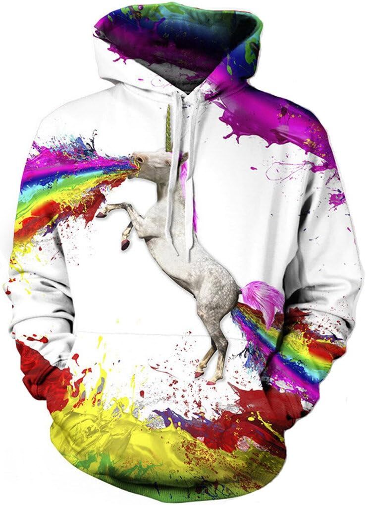 Hoodie for Mens Womens Mens Hooded Patterns Print Galaxy Sweatshirts Pocket Pullover 3D Hoodie Graphic Hoodies sweatshirt Fashion horse pattern