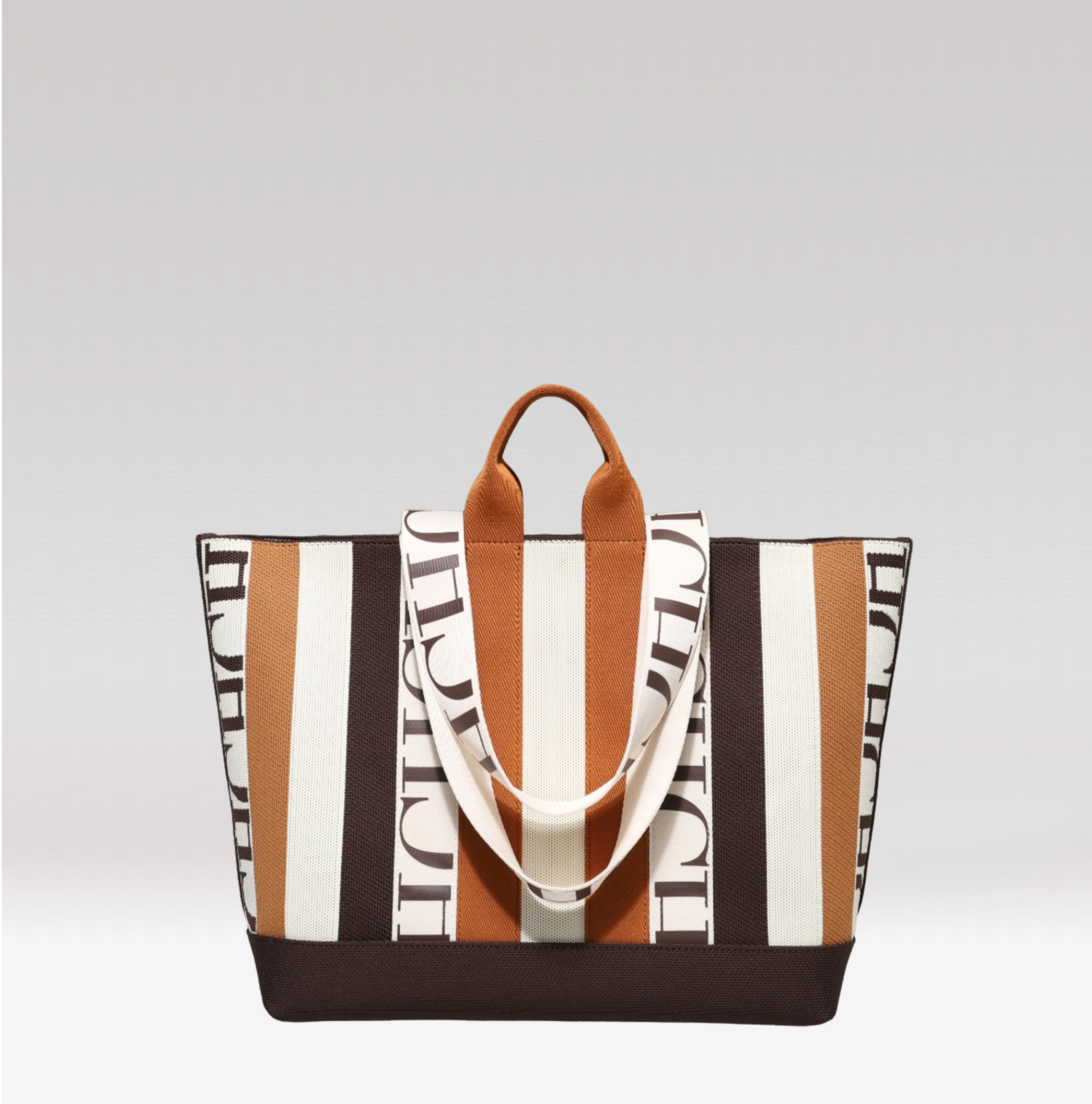 Large Capacity Women Material Shopping CHHC Holiday Handbag New Fashion Classic Retro Stripe Decoration Shoulder Bag designer bag