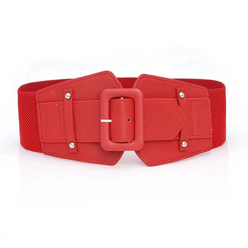 Factory direct sale belt female decorative wide elastic waist seal with dress child simple versatile girdle fashion waist jewelry