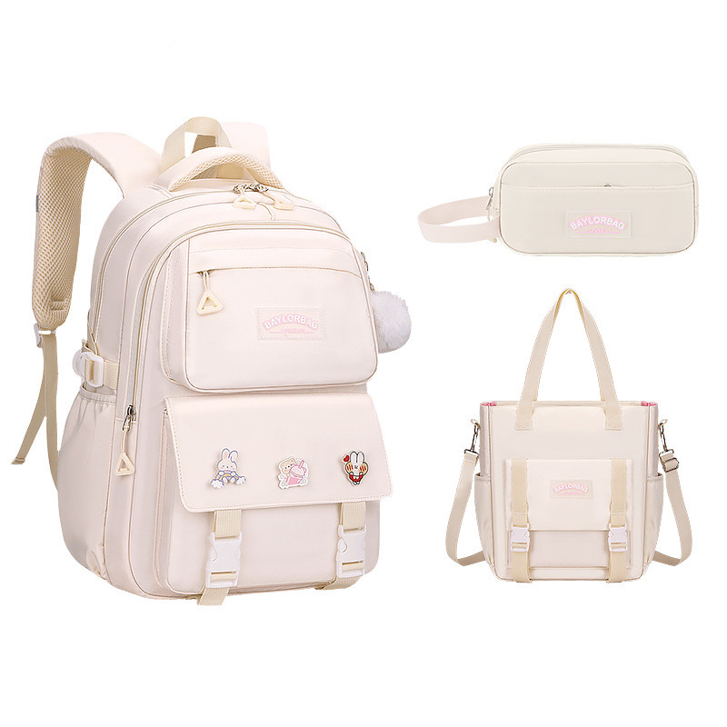 3 Pcs/Set School Bag for Girls Children Backpack Schoolbag Teenage School Child With Lunch box Pencil Case Kids Book Bag 2024