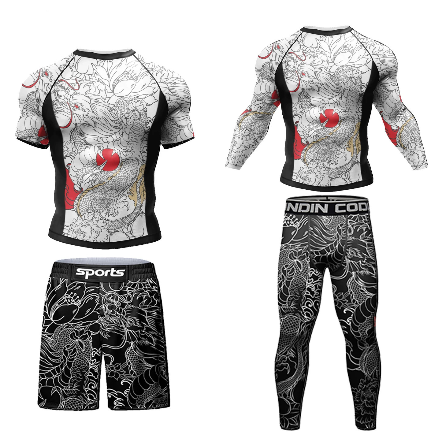 Cody Lundin Tattoo Mens Gym Compression T-shirt Mens Sublimation Long Sleeve Rashguard BJJ jiu Flexible Boxing Shirt Customization 241108
