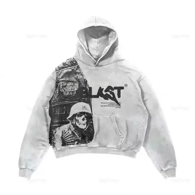 Classic Style Cotton Thickening Hoodies Harajuku Zip Up Sweatshirts for Winter Oversizeds with Fur Collar 241121