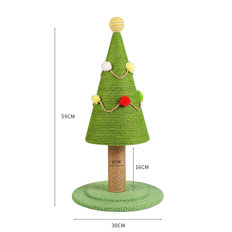 Best Selling Pet Accessories Dogs For Christmas Cat Climbing Frame Simulation Lawn Wear Dog Scratch Pad