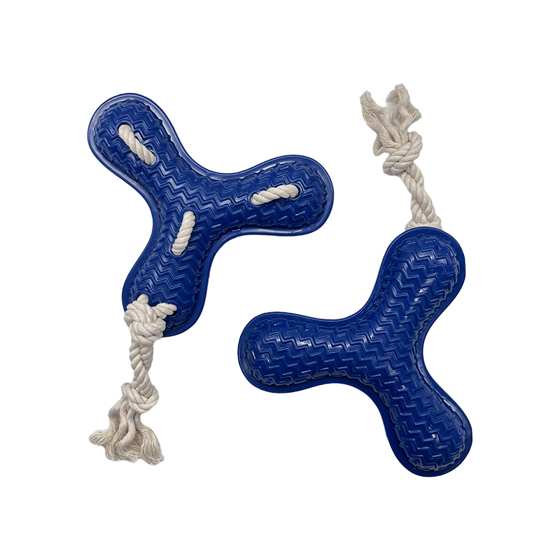 Interactive Natural Rubber Bone Indestructible Dog Toy Chew