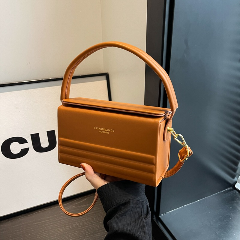 Leather Women Messenger New Designer Minority Box Shoulder Crossbody Bag Fashion Ladies Purses Female Handbag New Free Delivery Designer Bag