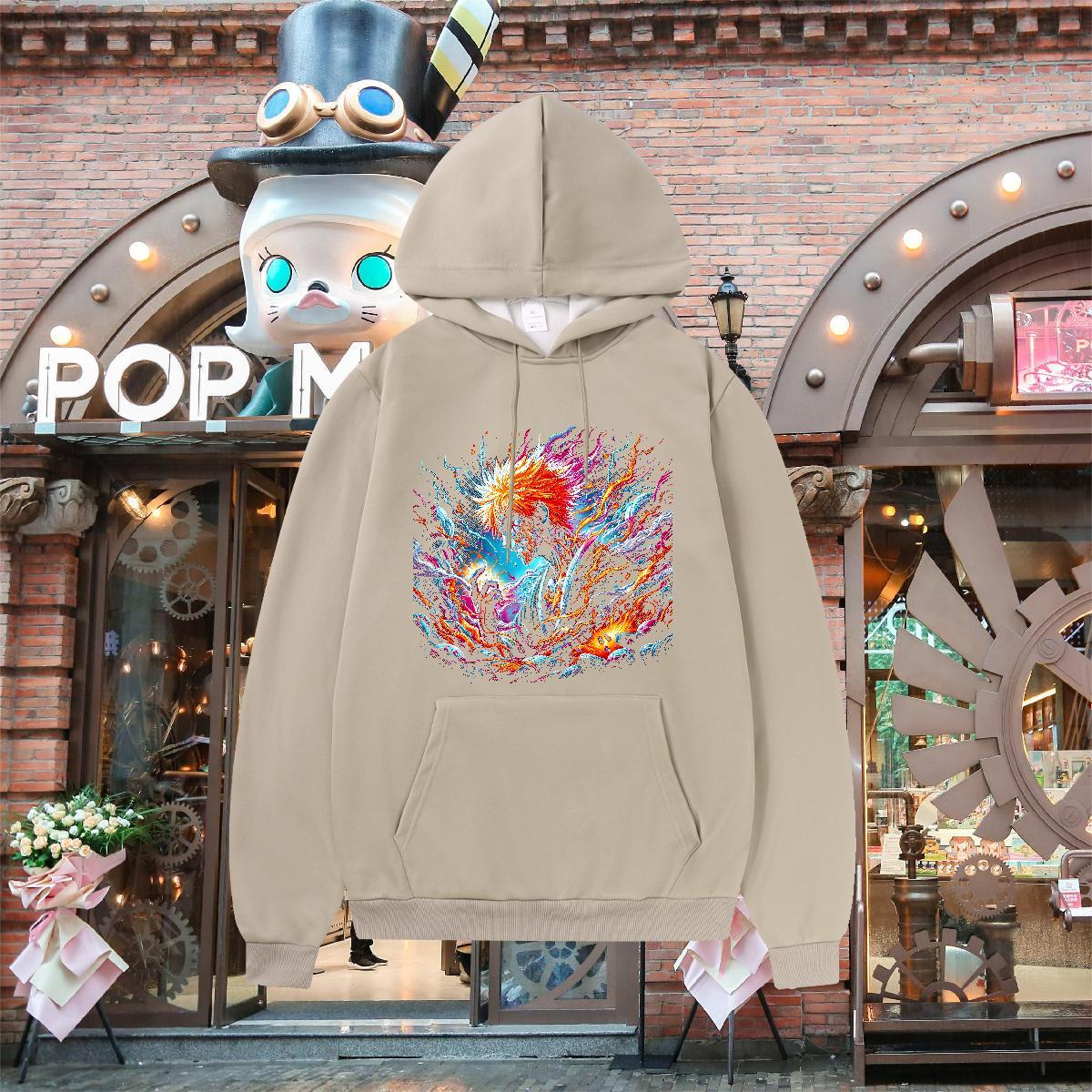 Free Shipping Hoodie For Man Hooded Collar Long Sleeve Cool Men's Hooded Sweatshirt Anime Oversized US Size Clothes Hoodie Spring Autumn Thick Fl